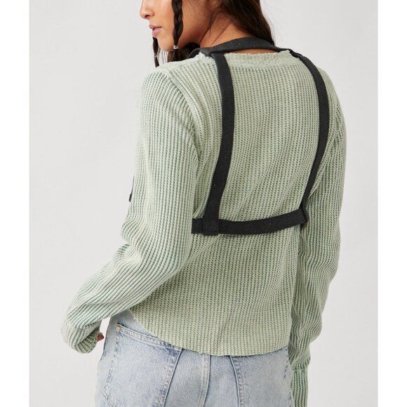 🎉LAST CHANCE🎉 FREE PEOPLE Jet Pack Blues Harness / Black - Picture 2 of 7